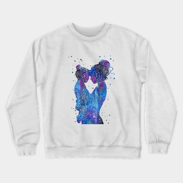 Mother and daughter Crewneck Sweatshirt by RosaliArt